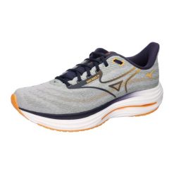 Buty do biegania męskie Mizuno Wave Rider 29 harbor. Szare buty do biegania Mizuno, bez wzorów, bez zapięcia, do biegania, mizuno wave. Za 519.99 zł.