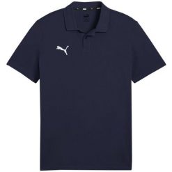 Koszulka Polo Męska Team Goal. Niebieskie koszulki polo Puma, m, bez wzorów, bez kołnierzyka, bez ramiączek. Za 149.99 zł.