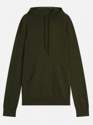 AUTHENTIC CASHMERE Kaszmirowy sweter "Casper" w kolorze ciemnozielonym rozmiar: M. Zielone swetry nierozpinane AUTHENTIC CASHMERE, m, bez wzorów, z kaszmiru, bez kołnierzyka, bez ramiączek. Za 505.13 zł.