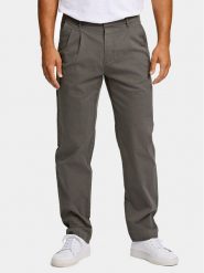 Lindbergh Spodnie materiałowe 30-003108 Zielony Wide Fit. Zielone spodnie materiałowe Lindbergh, m, bez wzorów, z bawełny. Za 409.99 zł.