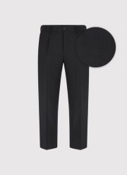 PAKO LORENTE - Czarne casualowe spodnie męskie. Czarne spodnie materiałowe Pako Lorente, na co dzień, m, bez wzorów, z wełny, casualowe. Za 199.99 zł.