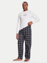 KARL LAGERFELD Piżama A4M45001 Biały Regular Fit. Białe piżamy KARL LAGERFELD, m, bez wzorów, z bawełny, bez ramiączek. Za 709.99 zł.