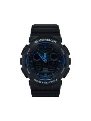 G-Shock Zegarek GA-100-1A2ER Czarny. Czarne zegarki G-Shock. Za 449.99 zł.