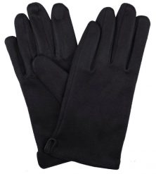 Miękkie i Delikatne Rękawiczki Męskie - Bawełniane - Czarne. Czarne rękawiczki Em men's accessories, na jesień, bez wzorów, z bawełny. Za 99.00 zł.