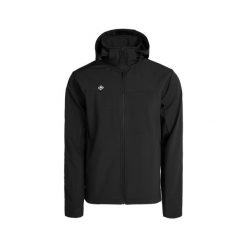 Kurtka męska typu softshell CASTER M z membraną AWPS, termiczna i wiatroszczelna. Czarne kurtki Izas, m, bez wzorów, z softshellu. Za 326.04 zł.