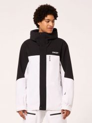 Oakley Kurtka narciarska "TNP" w kolorze biało-czarnym rozmiar: M. Białe kurtki narciarskie i snowboardowe Oakley, m, bez wzorów, z materiału, narciarskie. Za 406.95 zł.