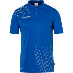 Polo Uhlsport Score 26 Poly. Białe koszulki polo Uhlsport, bez wzorów, bez kołnierzyka, bez ramiączek, do piłki nożnej. Za 191.00 zł.