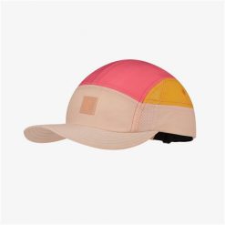 Czapka z daszkiem BUFF 5 PANEL GO CAP DOMUS APRICOT. Brązowe czapki z daszkiem Buff, bez wzorów. Za 169.90 zł.