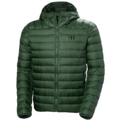 Kurtka z kapturem Helly Hansen Verglas Down 2.0. Zielone kurtki Helly Hansen, bez wzorów, z puchu, z kapturem. Za 1,176.50 zł.