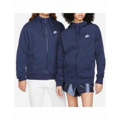 BLUZA męska NIKE z kapturem BV2645-410 dresowa granatowa na zamek bawełna M. Niebieskie bluzy z kapturem Nike, m, bez wzorów, z bawełny, z kapturem. Za 295.00 zł.