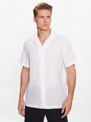 Pepe Jeans Koszula Lastingham PM307759 Biały Regular Fit. Białe koszule Pepe Jeans, m, bez wzorów, z bawełny, bez kołnierzyka, bez ramiączek. Za 339.99 zł.