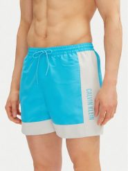 Calvin Klein Swimwear Szorty kąpielowe KM0KM01095 Niebieski Regular Fit. Niebieskie kąpielówki Calvin Klein Swimwear, m, bez wzorów, z syntetyku. Za 209.99 zł.