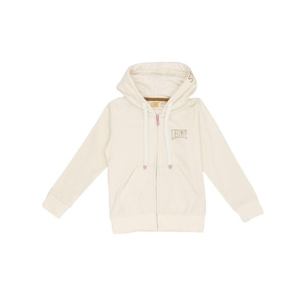 Bluza z kaptur na co dzień na siłownię. Białe bluzy LEONE 1947 APPAREL, bez wzorów, z bawełny, bez kaptura. W wyprzedaży za 124.20 zł.