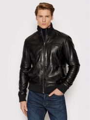 Serge Pariente Kurtka skórzana Soul Czarny Regular Fit. Czarne kurtki Serge Pariente, m, bez wzorów, ze skóry, bez kaptura. Za 659.99 zł.