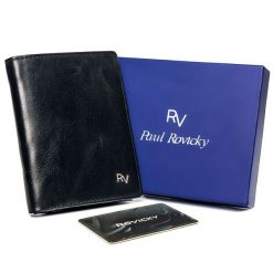 Portfel męski czarny Rovicky RV-7680272-8633 BL. Czarne portfele ROVICKY, bez wzorów, ze skóry. Za 74.00 zł.