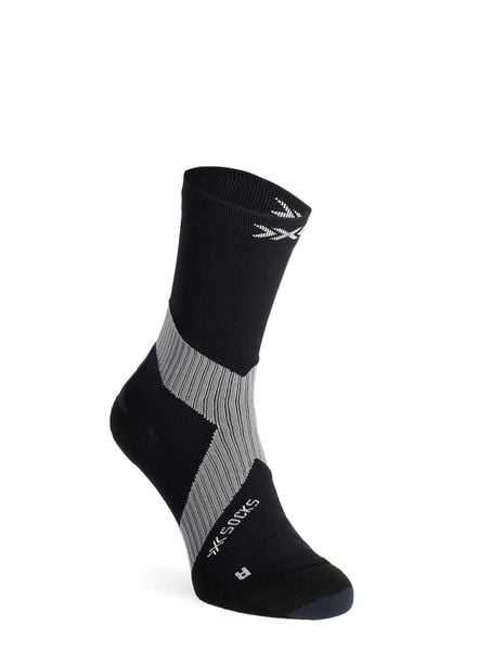 Skarpety rowerowe X-Socks Bike Expert Crew - black/charcoal. Czarne skarpety X-Socks, bez wzorów, z materiału. Za 131.99 zł.