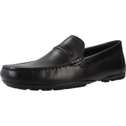 Buty GEOX U46E5A 00043 Czarny. Czarne buty turystyczne Geox, bez wzorów, ze skóry, bez zapięcia, na fitness i siłownię. Za 372.99 zł.