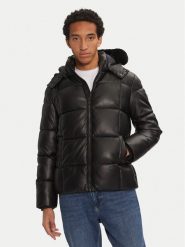 Guess Kurtka zimowa M4BL33 WGJB0 Czarny Regular Fit. Czarne kurtki Guess, na zimę, m, z aplikacjami, z syntetyku, bez kaptura. Za 499.99 zł.