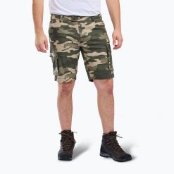 Spodenki trekkingowe męskie wood Värnamo Serengeti. Zielone szorty Pinewood, m, bez wzorów, sportowe. Za 259.99 zł.