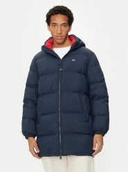 Tommy Jeans Kurtka puchowa Essential DM0DM20466 Granatowy Regular Fit. Niebieskie kurtki Tommy Jeans, m, bez wzorów, z jeansu, bez kaptura. Za 659.99 zł.