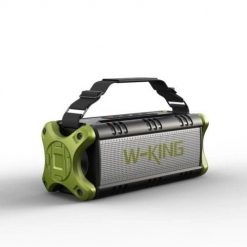Głośnik bezprzewodowy Bluetooth W-KING D8 zielony. Zielone głośniki przenośne W-KING. Za 355.99 zł.