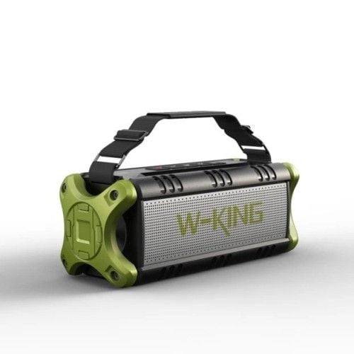 Głośnik bezprzewodowy Bluetooth W-KING D8 zielony. Zielone głośniki przenośne W-KING. Za 355.99 zł.