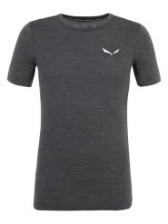 Salewa Koszulka funkcyjna w kolorze antracytowym rozmiar: XL. Czarne t-shirty sportowe Salewa, bez wzorów, z wełny, bez ramiączek, outdoorowe. Za 166.88 zł.