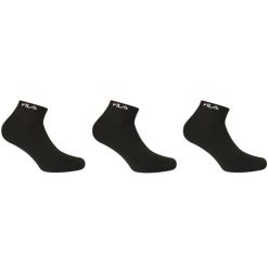 Fila skarpety 3-pak bambusowe unisex czarne 39-42. Czarne skarpety Fila, bez wzorów. Za 138.99 zł.