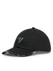 Guess Czapka z daszkiem AM9654 COT01 Czarny. Czarne czapki z daszkiem Guess, z aplikacjami, z bawełny. Za 154.99 zł.