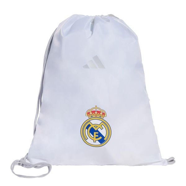 Torba Real Madrid Home Gym Sack. Białe torby na ramię Adidas, bez wzorów, z materiału, na ramię, bez dodatków. Za 154.59 zł.