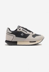 Granatowe Buty Sportowe Sneakersy z Ozdobnymi Wstawkami Vevilira. Niebieskie buty sportowe casual Born2be, bez wzorów, z jeansu, bez zapięcia. W wyprzedaży za 103.99 zł.