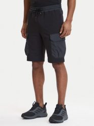 Parajumpers Szorty sportowe Boyce 26SMPMPAFP06 Czarny Regular Fit. Czarne krótkie spodenki sportowe Parajumpers, l, bez wzorów, z bawełny. Za 879.99 zł.