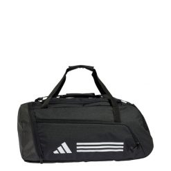 Torba Essentials 3-Stripes Duffel Medium. Białe torby na ramię Adidas, bez wzorów, z materiału, na ramię, bez dodatków. Za 179.00 zł.