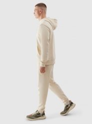 4F Spodnie dresowe joggery męskie - beżowe XL. Brązowe spodnie materiałowe 4F, na co dzień, l, bez wzorów, z bawełny, sportowe. W wyprzedaży za 79.99 zł.