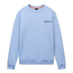 Bluza męska Napapijri B-Sovana C. Niebieskie bluzy Napapijri, m, bez wzorów, bez kaptura. Za 239.99 zł.