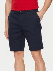 La Martina Szorty materiałowe YMB008 TW417 Granatowy Slim Fit. Niebieskie szorty La Martina, m, bez wzorów, z bawełny. Za 369.99 zł.