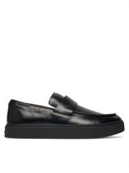 Calvin Klein Półbuty Hybrid Clean Cup Loafer Band Lth HM0HM02250 Czarny. Czarne eleganckie półbuty CALVIN KLEIN, bez wzorów, ze skóry, bez obcasa, bez zapięcia. Za 569.99 zł.