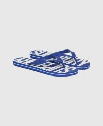 Superdry Klapki Vintage z gumowym paskiem – REGAL BLUE. Niebieskie klapki Superdry, z gumy. Za 90.05 zł.