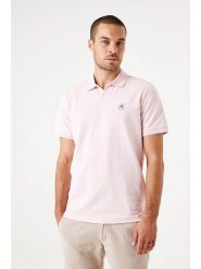 Garcia Koszulka polo w kolorze jasnoróżowym rozmiar: L. Różowe koszulki polo Garcia, l, bez wzorów, bez kołnierzyka, bez ramiączek. Za 88.64 zł.