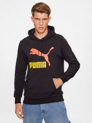 Puma Bluza Classics 539518 Czarny Regular Fit. Czarne bluzy Puma, m, bez wzorów, z bawełny, bez kaptura. Za 189.99 zł.