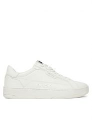 Guess Sneakersy FMJVIC PEL12 Biały. Białe buty sportowe casual Guess, z aplikacjami, ze skóry, bez zapięcia. Za 299.99 zł.