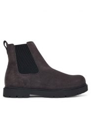 Birkenstock Sztyblety Highwood Slip On 1033157 Szary ciemny. Szare botki sznurowane Birkenstock, bez wzorów, ze skóry, bez obcasa, bez zapięcia. Za 854.99 zł.