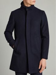Matinique Płaszcz wełniany 30203845 Granatowy Regular Fit. Niebieskie płaszcze Matinique, na zimę, m, bez wzorów, z wełny, bez kaptura. Za 1,149.00 zł.