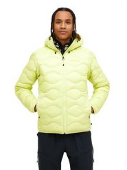 Kurtka Peak Performance puchowa męska Helium Down Hood Jacket żółta - L. Żółte kurtki Peak Performance, l, bez wzorów, z materiału, bez kaptura. Za 1,059.00 zł.