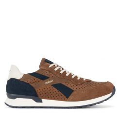 Półbuty Rieker Revolution Lifestyle. Brązowe buty sportowe casual Rieker Revolution Lifestyle, bez wzorów, bez obcasa, bez zapięcia. Za 439.99 zł.