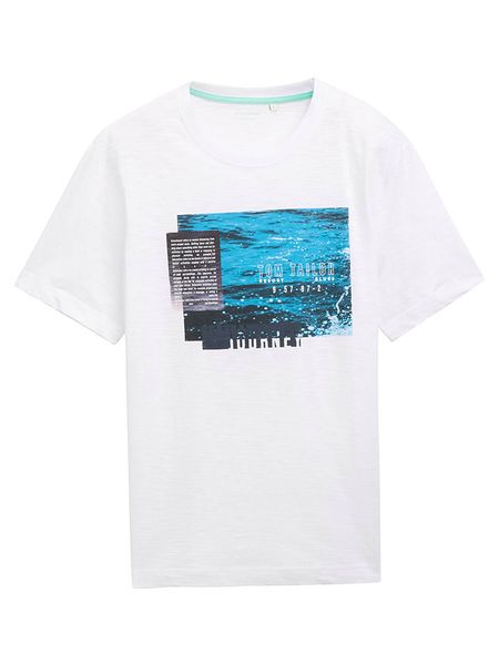 Tom Tailor Koszulka w kolorze białym rozmiar: M. Białe bezrękawniki Tom Tailor, m, bez wzorów, z bawełny, bez kołnierzyka, bez ramiączek. Za 43.99 zł.