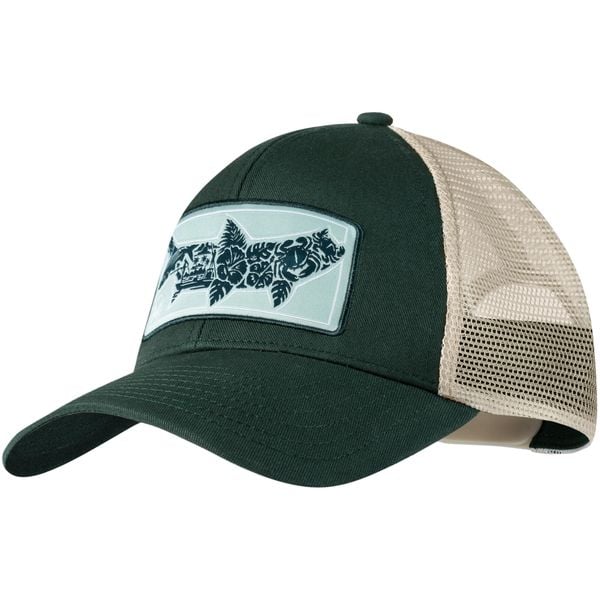 Czapka z daszkiem BUFF EXPLORE TRUCKER CAP SALT. Żółte czapki z daszkiem Buff, bez wzorów. Za 107.00 zł.