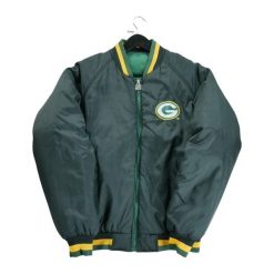 Second life - Kurtka Chalk Line Green Bay Packers NFL - Jak nowy. Zielone kurtki NFL, l, bez wzorów, z materiału, bez kaptura. Za 439.88 zł.