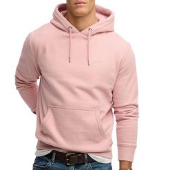 Bluza z kapturem Superdry Essential Logo HB. Czerwone bluzy z kapturem Superdry, xl, bez wzorów, z bawełny, z kapturem. Za 349.65 zł.