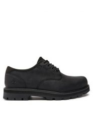 Timberland Półbuty Lace UP Waterproof TB0A69T9W021 Czarny. Czarne eleganckie półbuty Timberland, bez wzorów, z nubiku, bez obcasa, bez zapięcia. Za 549.99 zł.